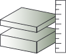 Keep it simple with two thicknesses.